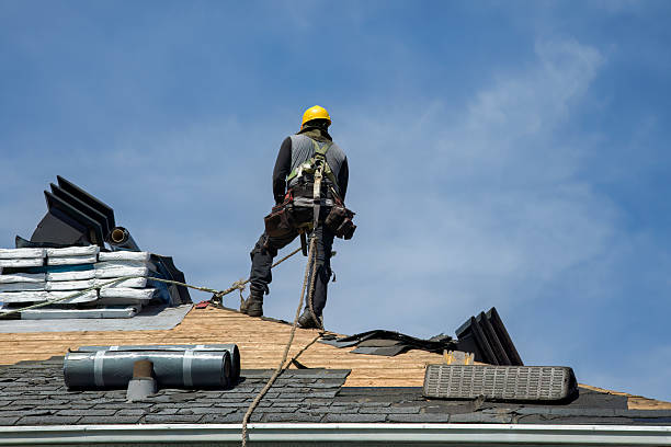 Professional Roof Replacement technician working in West Ossipee, NH